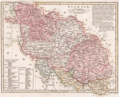 prussia antique map 1809